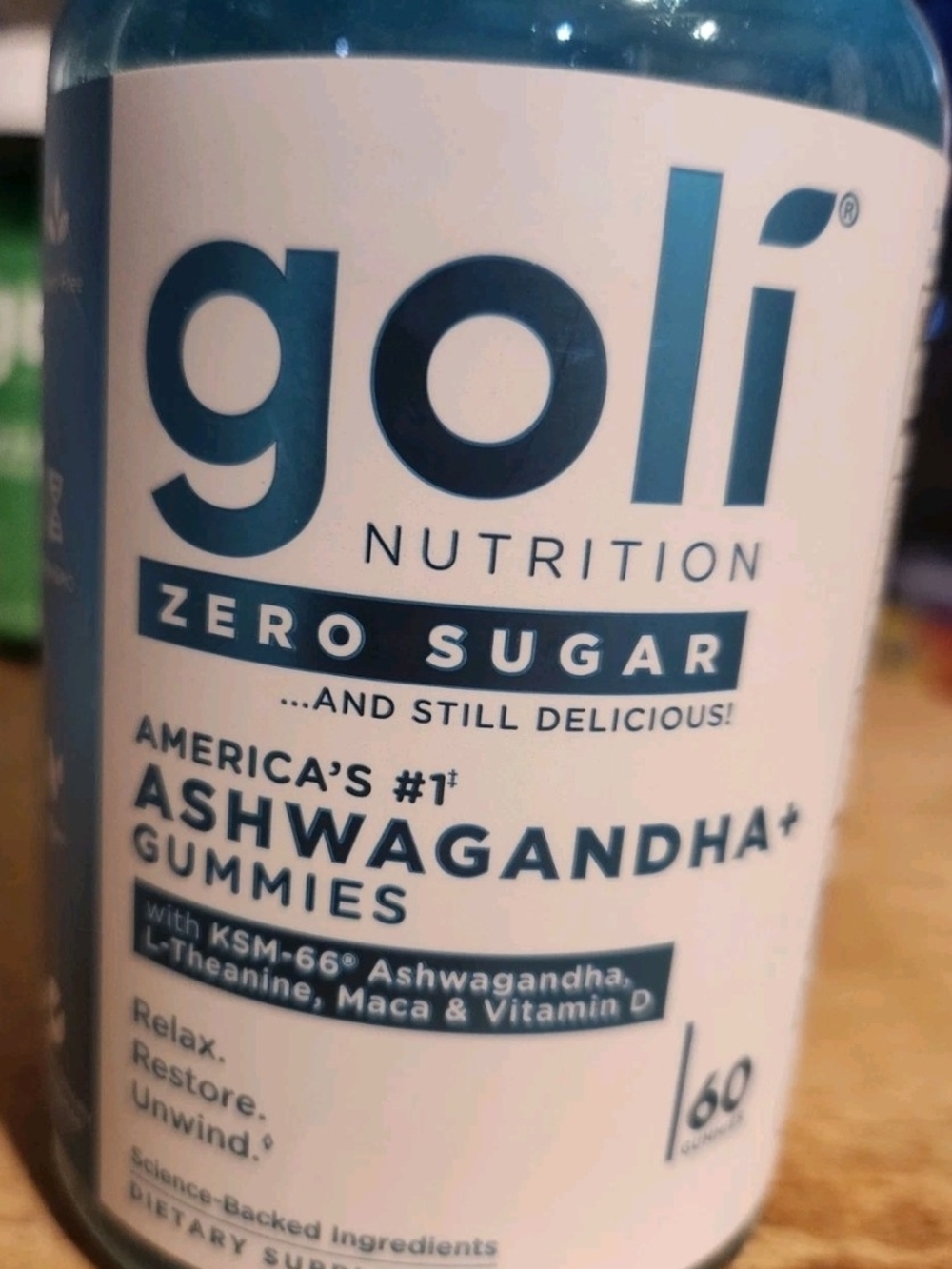 Goli Nutrition Ashwagandha Gummies - Blue/White